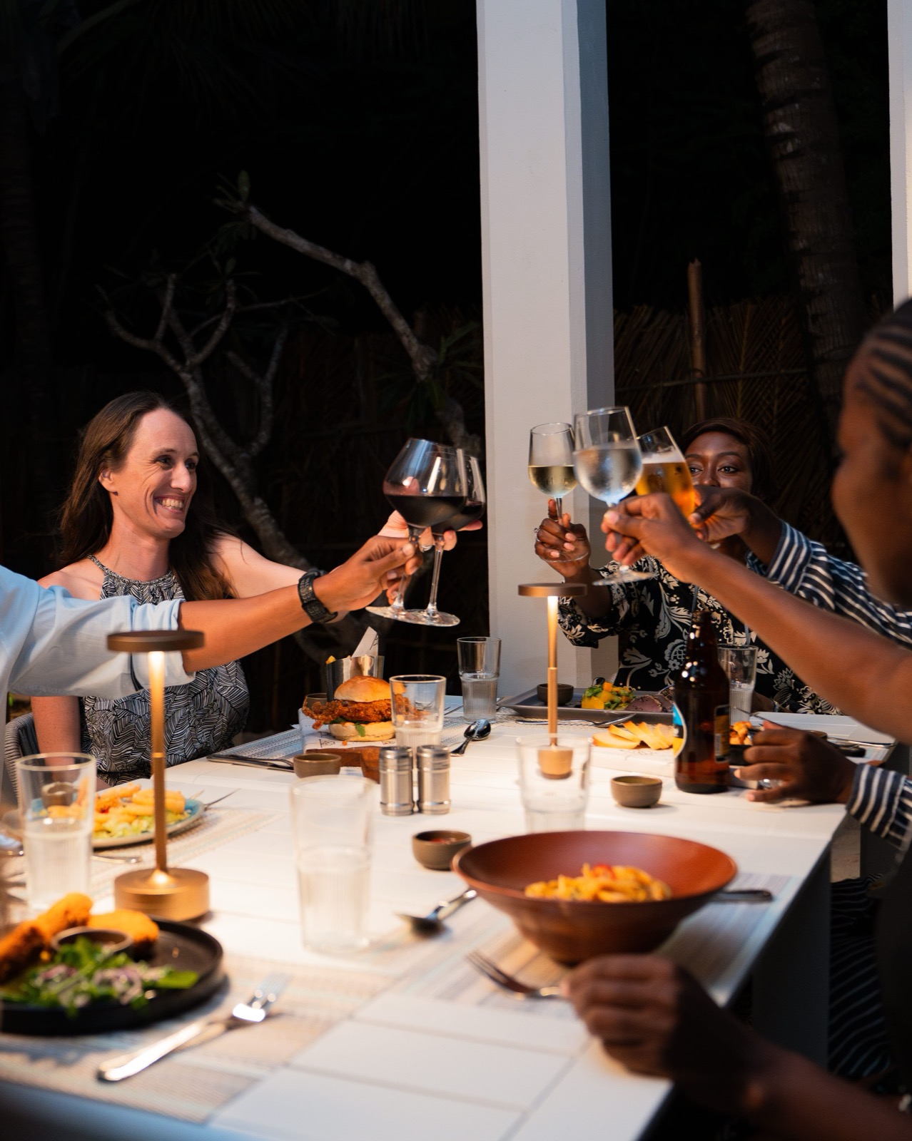 Chef plating a dish at Tribal Table, Bofa Beach Kilifi